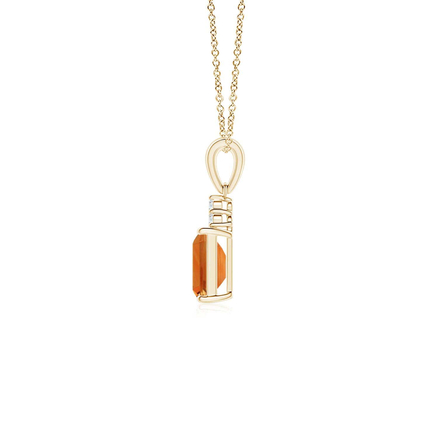 AAA - Citrine / 0.62 CT / 14 KT Yellow Gold