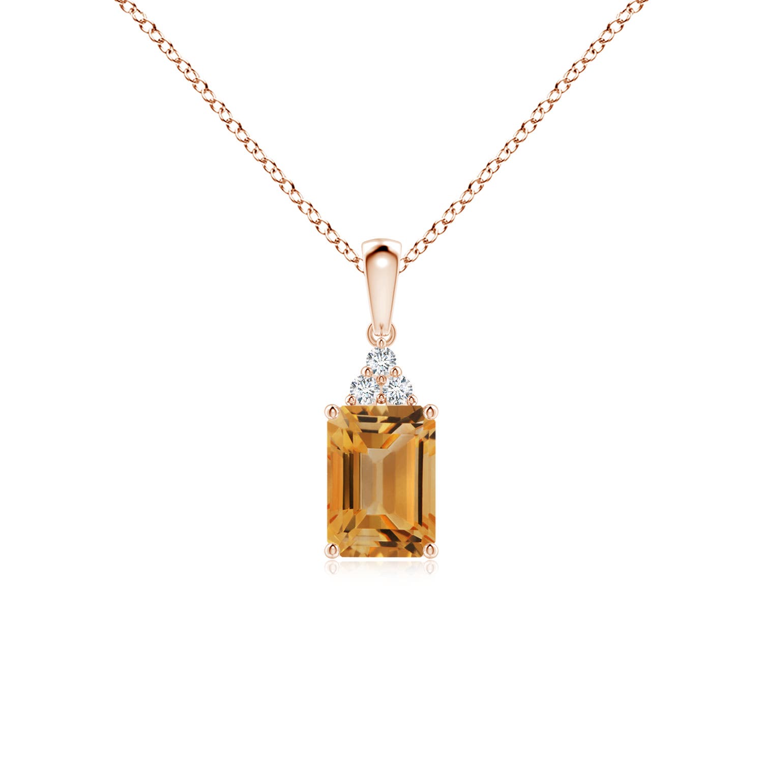 A - Citrine / 1.09 CT / 14 KT Rose Gold