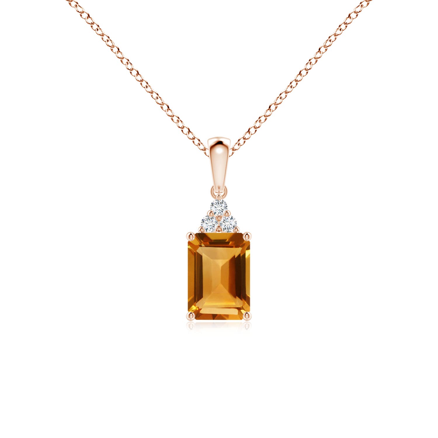 AA - Citrine / 1.09 CT / 14 KT Rose Gold