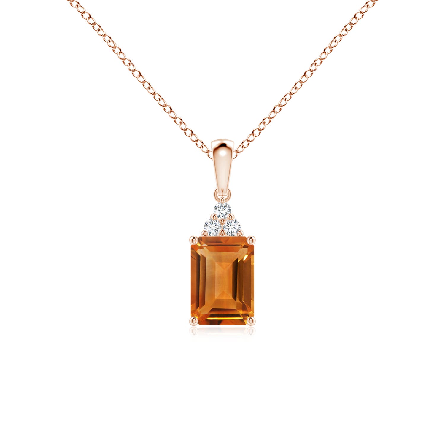 AAA - Citrine / 1.09 CT / 14 KT Rose Gold