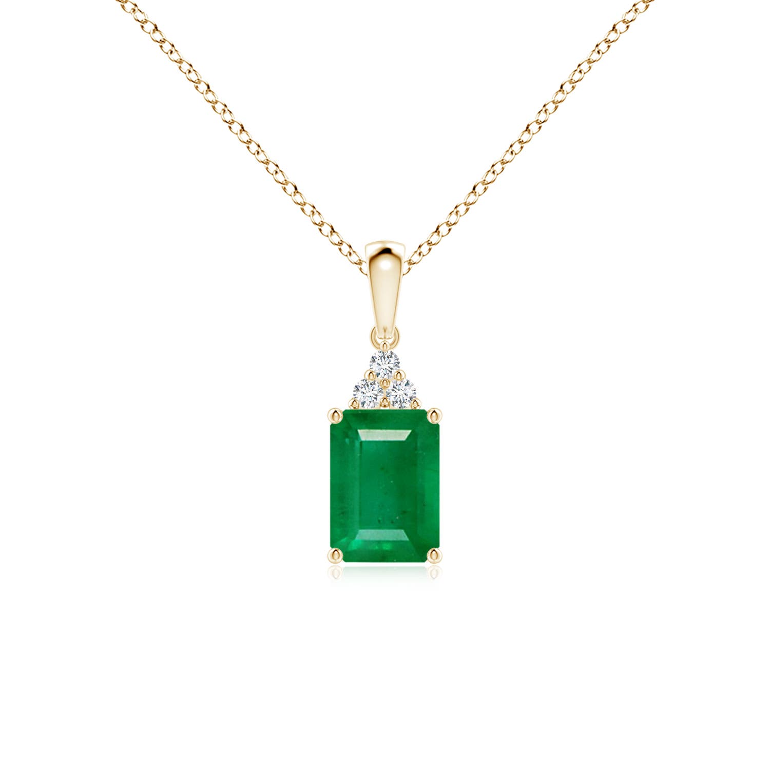 AA - Emerald / 1.04 CT / 14 KT Yellow Gold