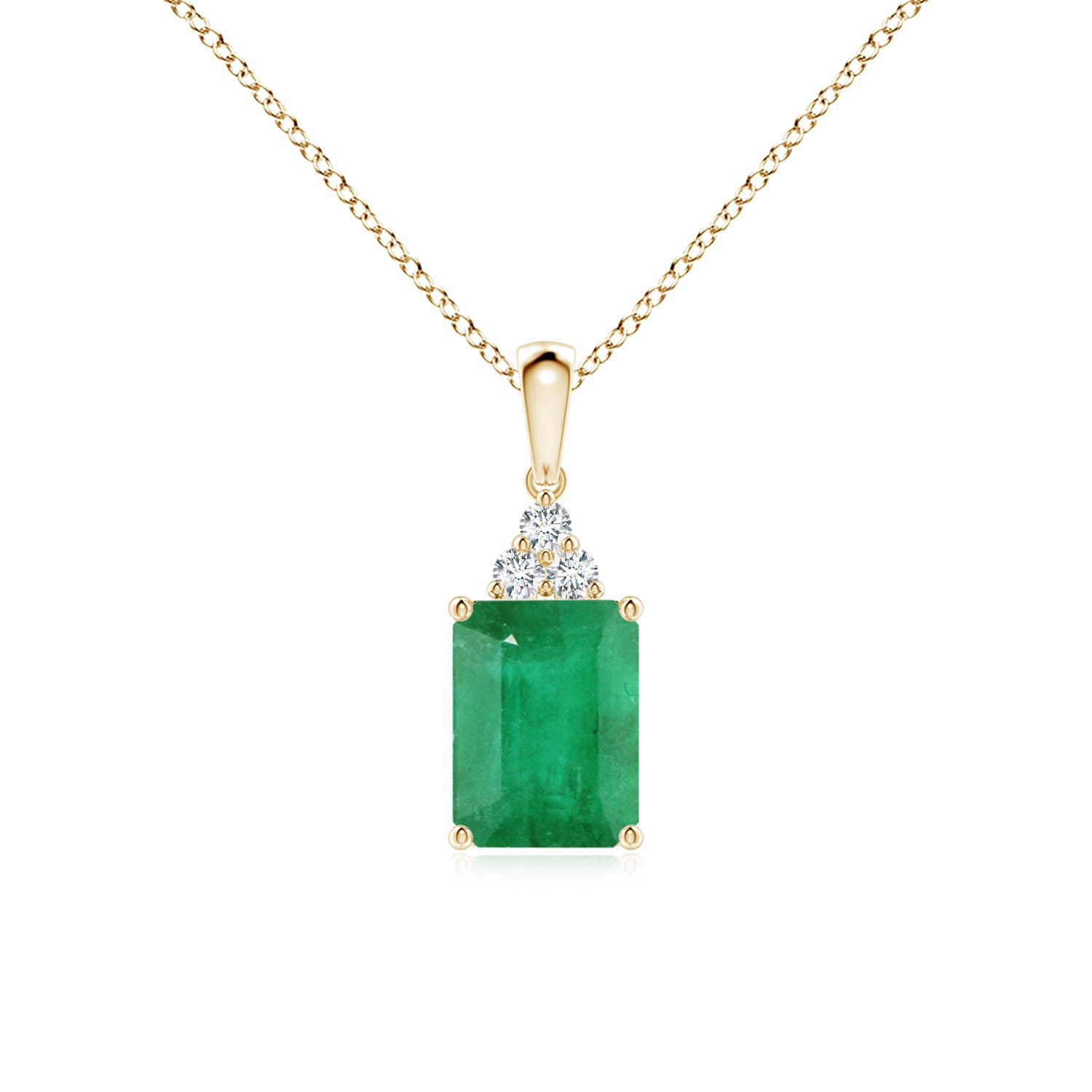 A - Emerald / 1.56 CT / 14 KT Yellow Gold