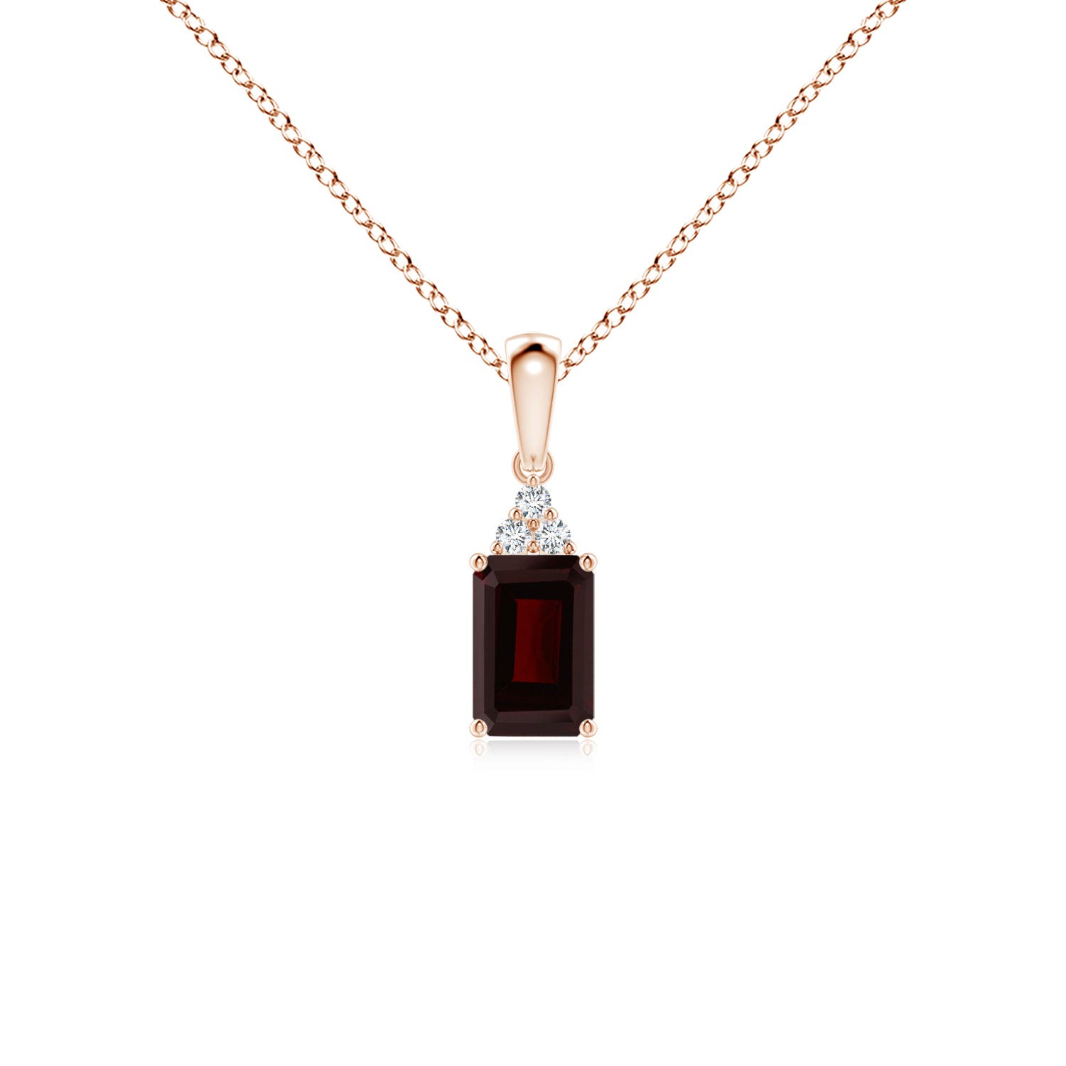 A - Garnet / 0.72 CT / 14 KT Rose Gold