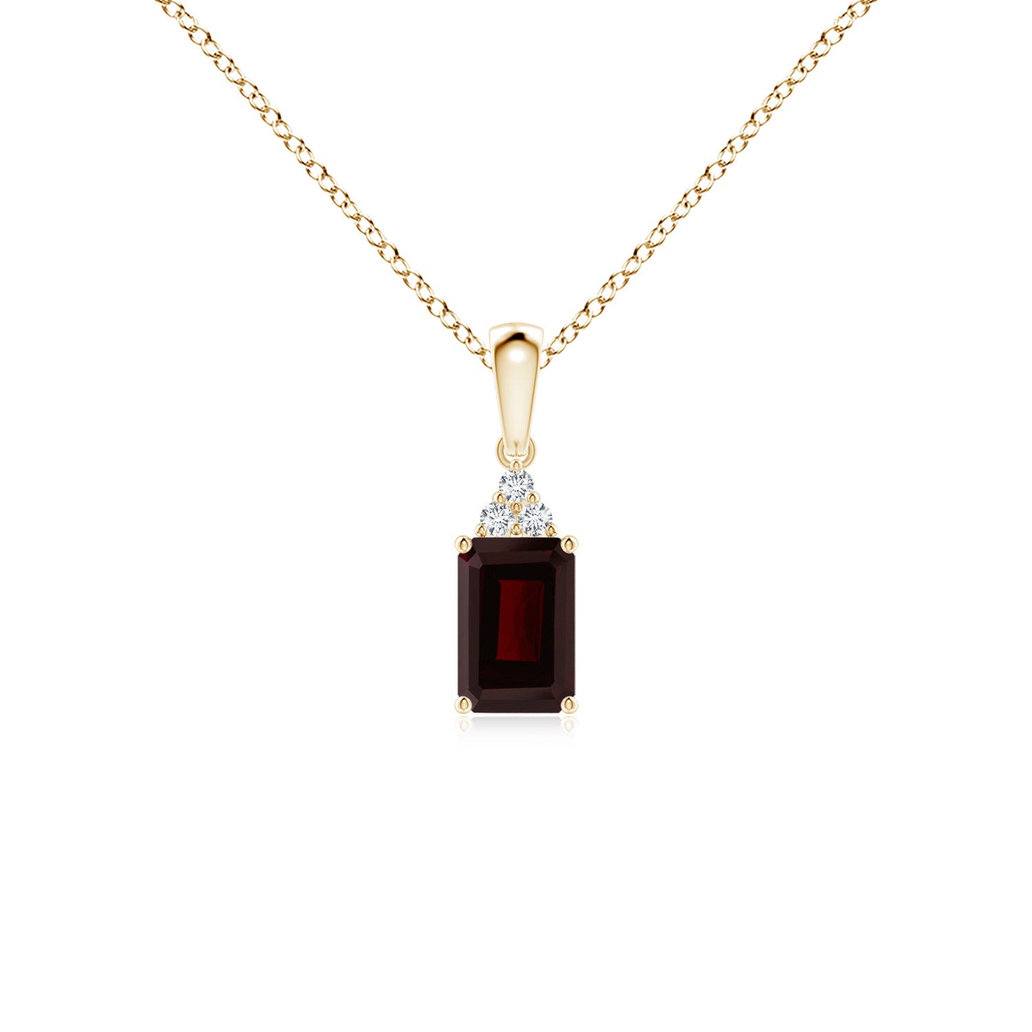 A - Garnet / 0.72 CT / 14 KT Yellow Gold