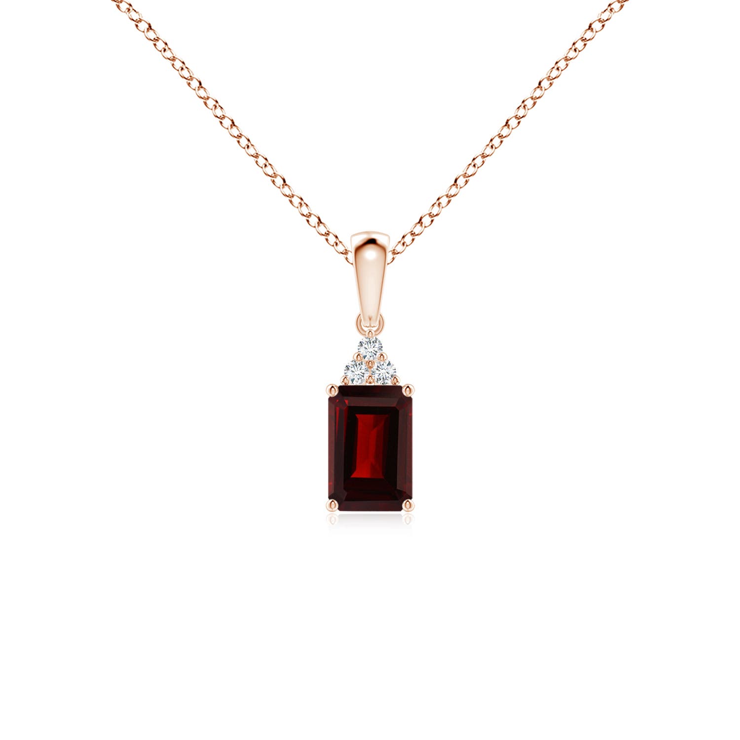 AA - Garnet / 0.72 CT / 14 KT Rose Gold