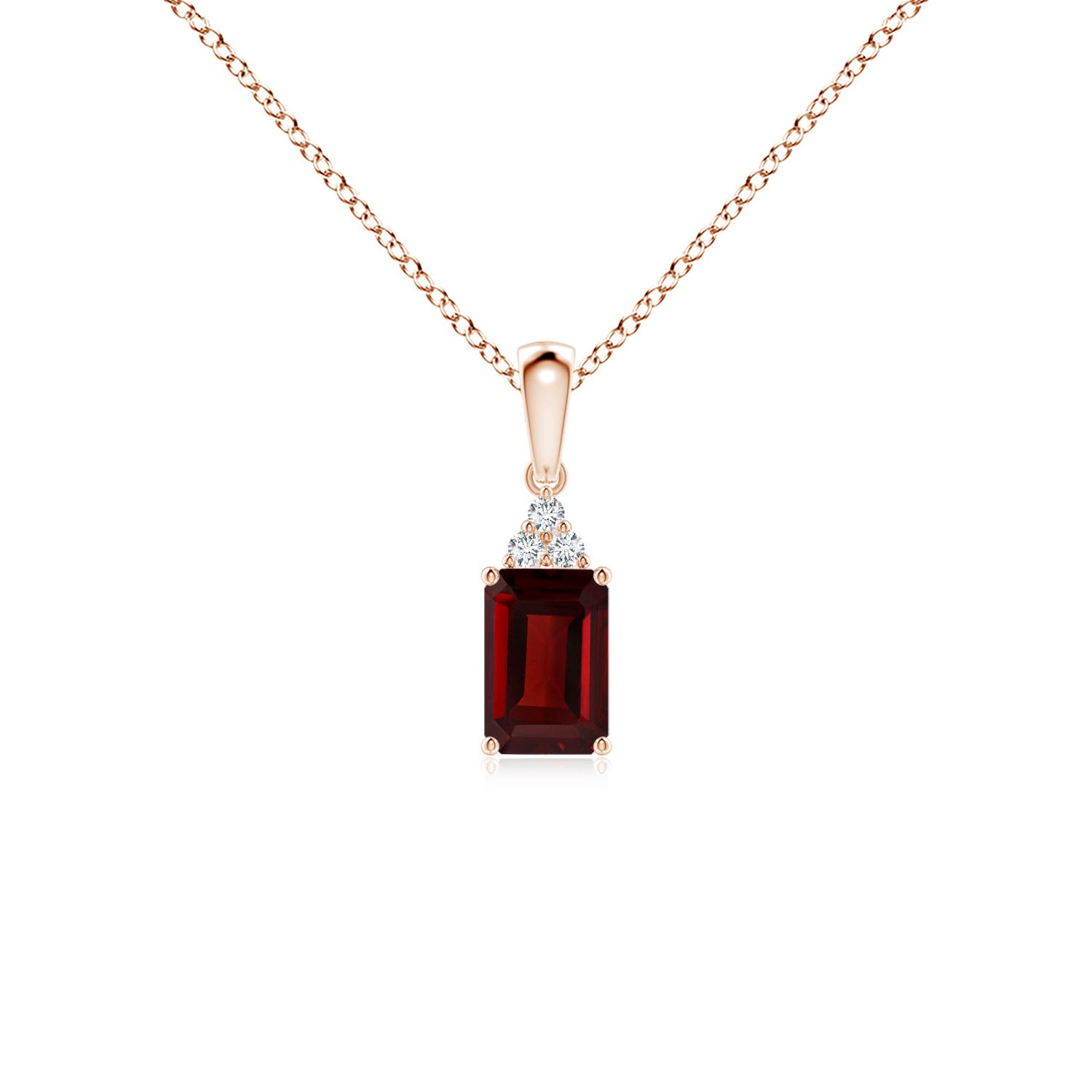 AAA - Garnet / 0.72 CT / 14 KT Rose Gold