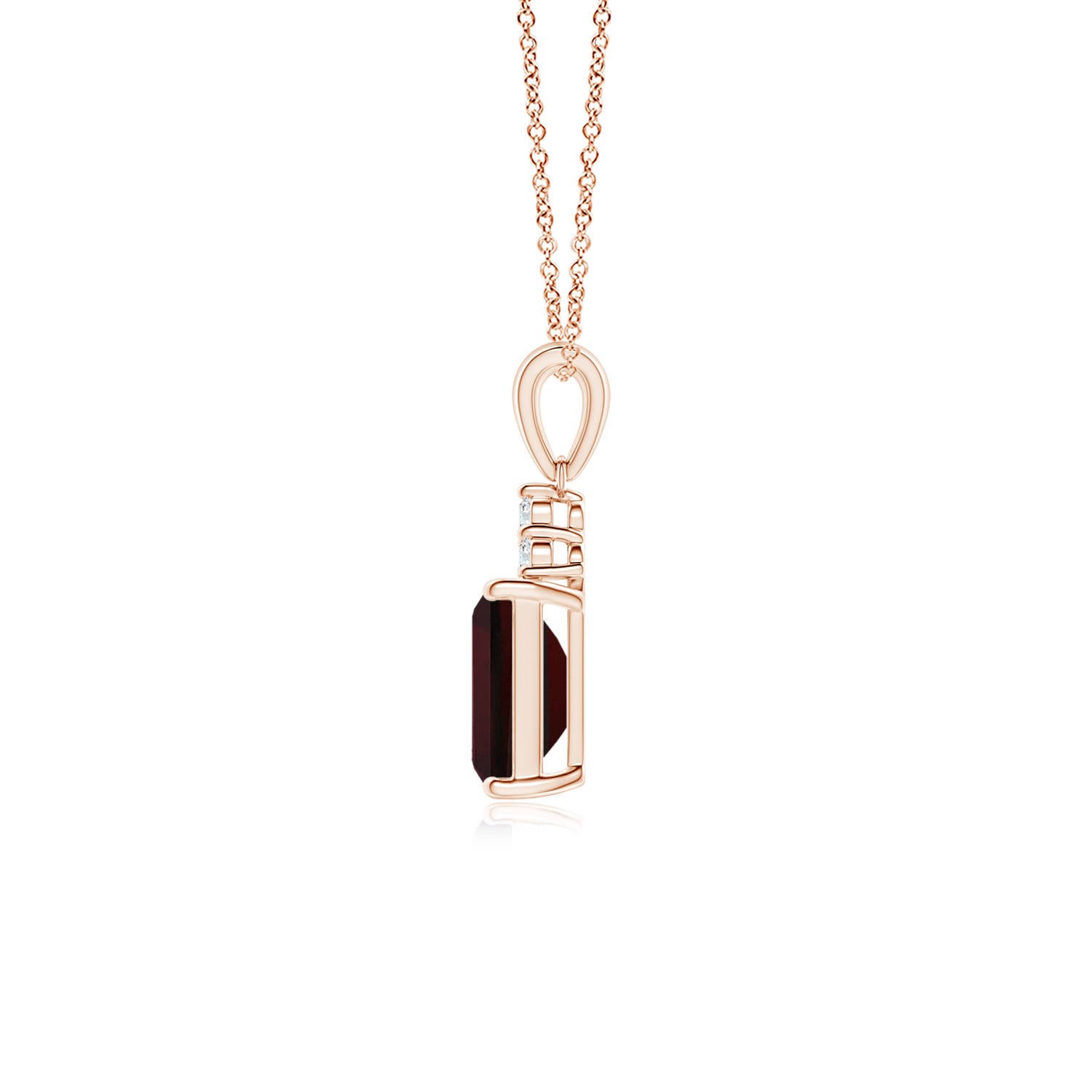 A - Garnet / 1.24 CT / 14 KT Rose Gold