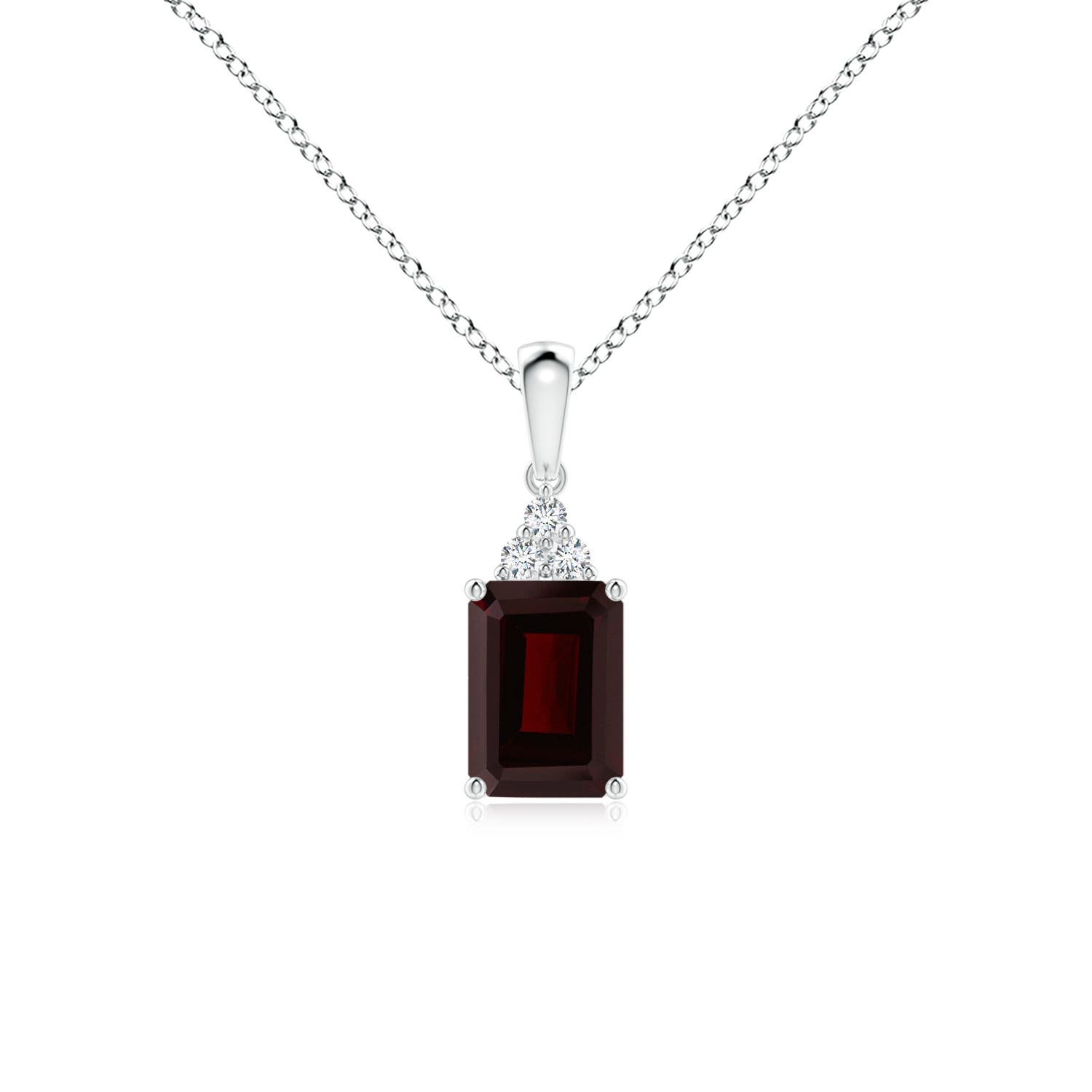 A - Garnet / 1.24 CT / 14 KT White Gold