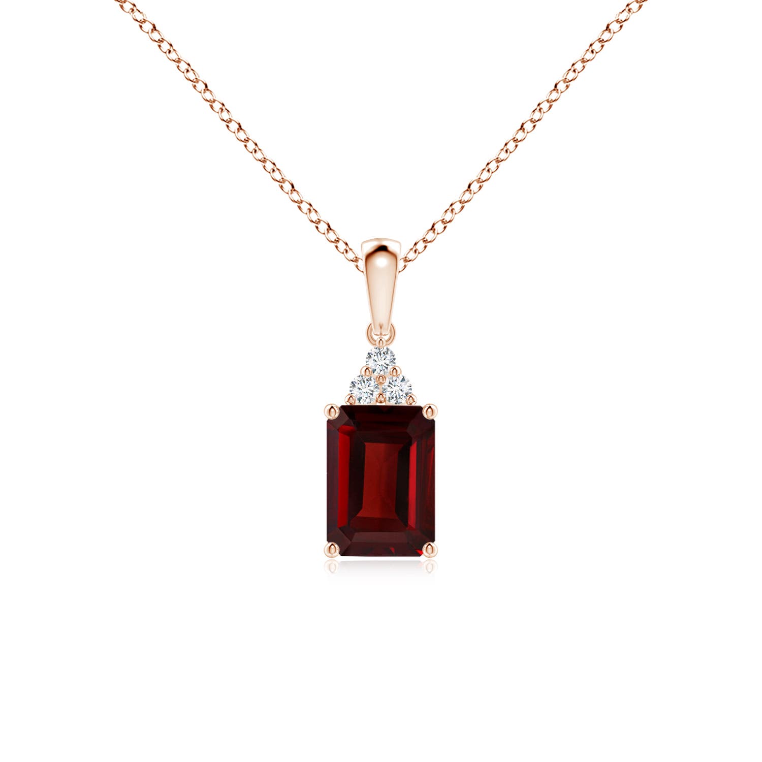 AAA - Garnet / 1.24 CT / 14 KT Rose Gold