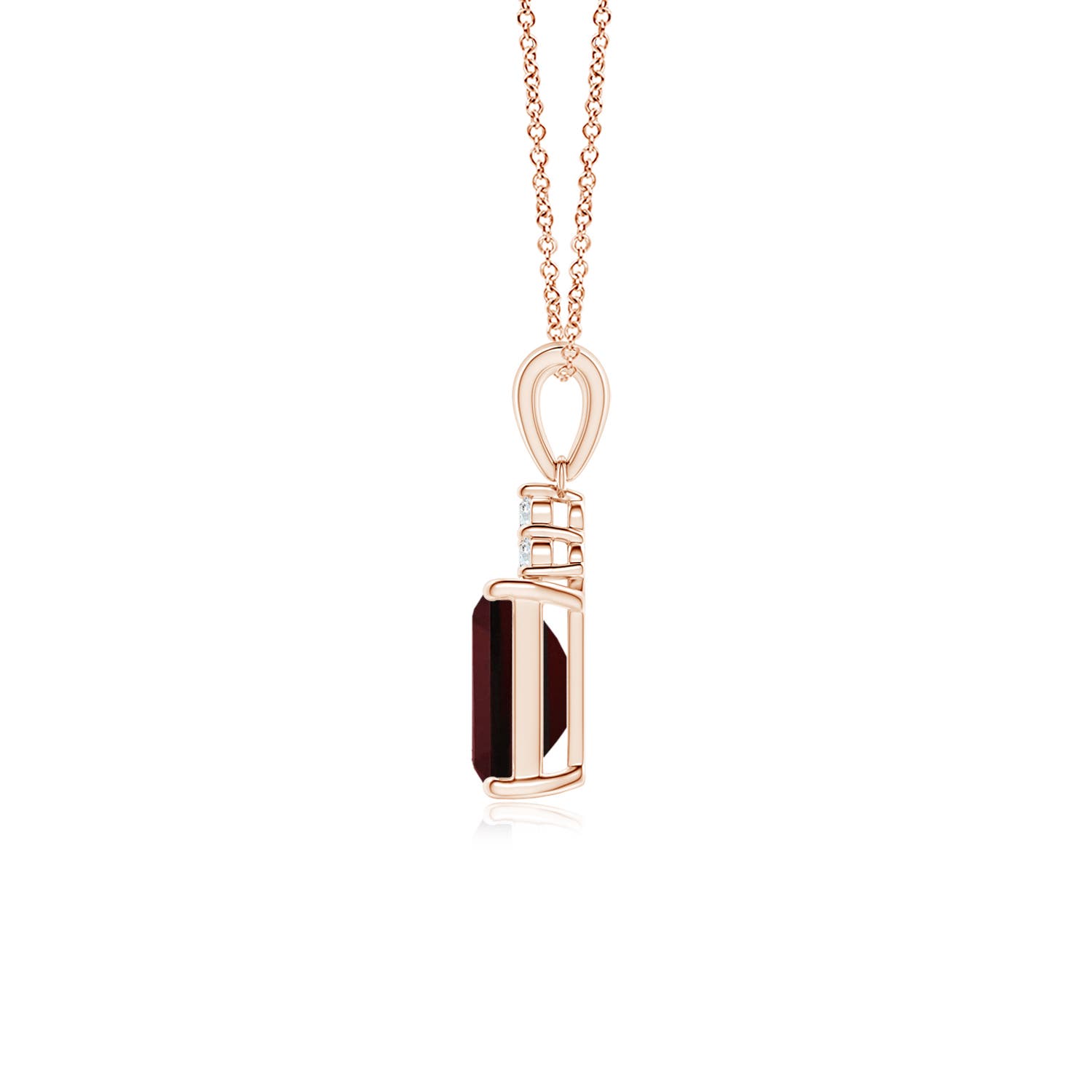 AAA - Garnet / 1.24 CT / 14 KT Rose Gold