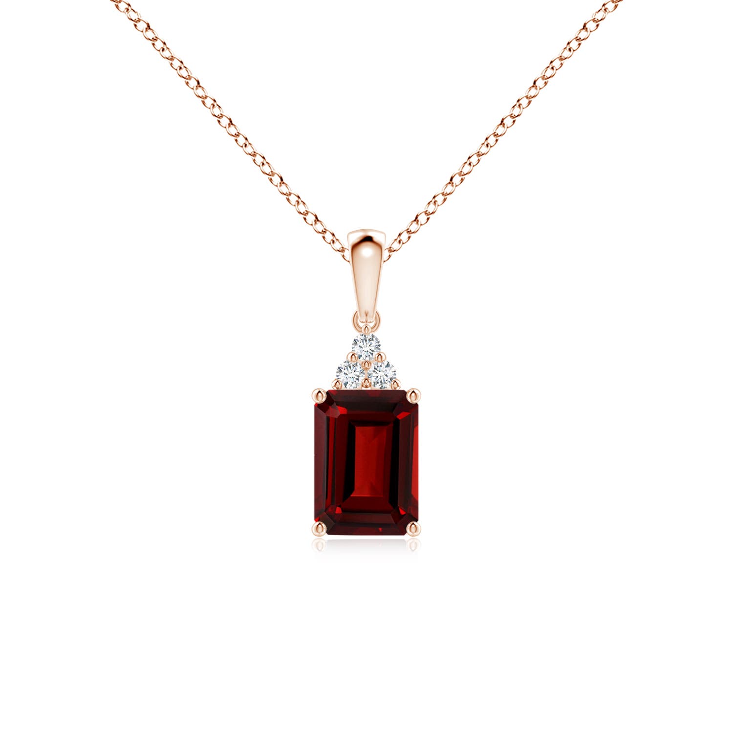 AAAA - Garnet / 1.24 CT / 14 KT Rose Gold