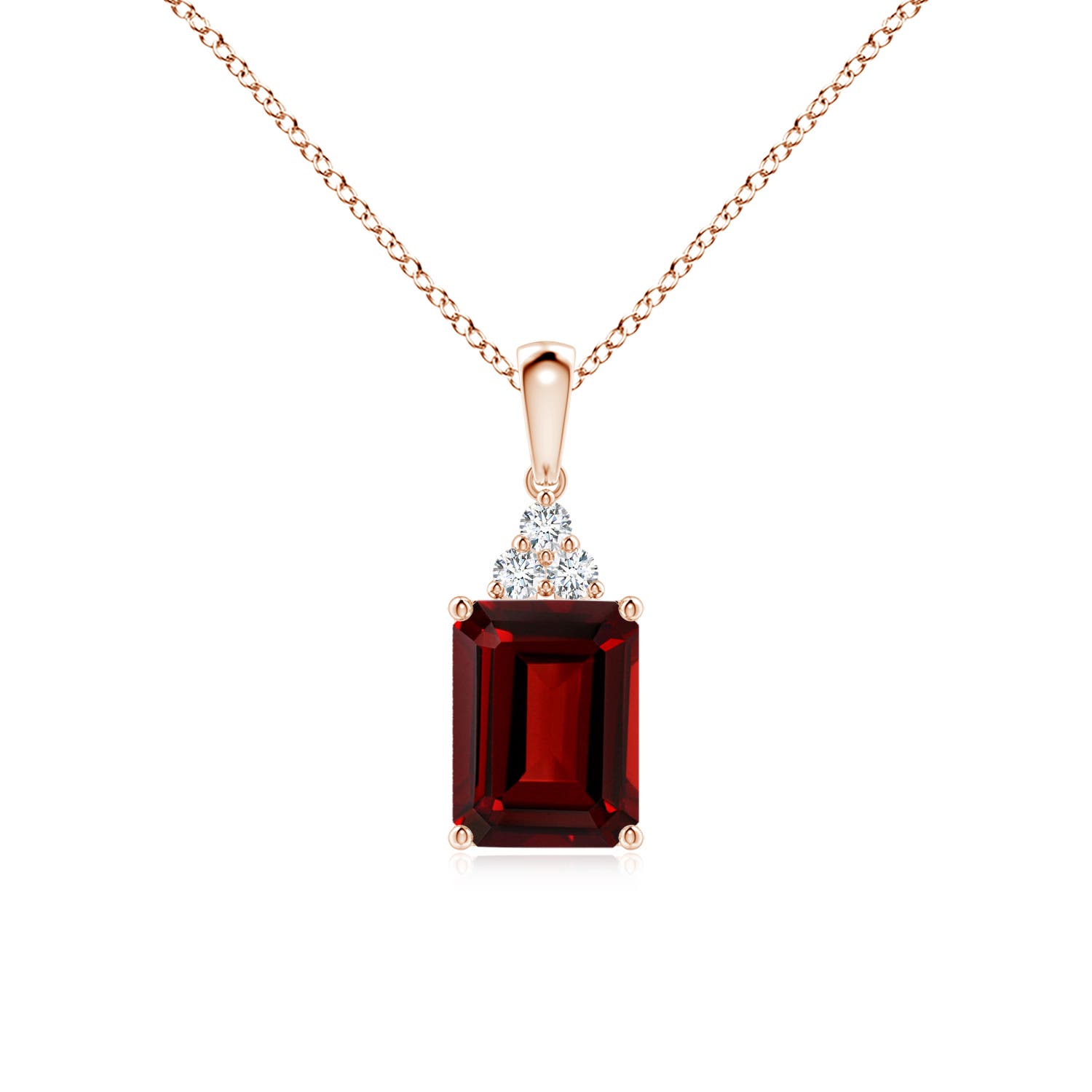 AAAA - Garnet / 1.86 CT / 14 KT Rose Gold