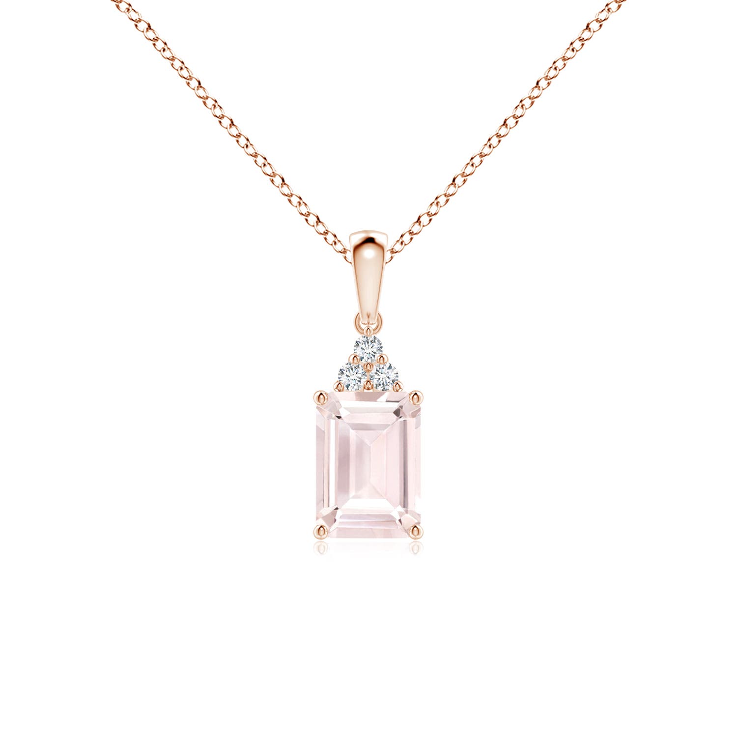 A - Morganite / 0.94 CT / 14 KT Rose Gold