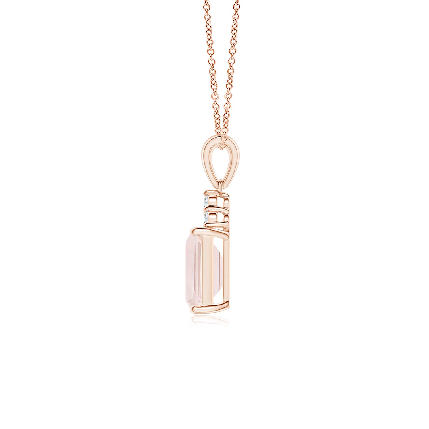 A - Morganite / 0.94 CT / 14 KT Rose Gold