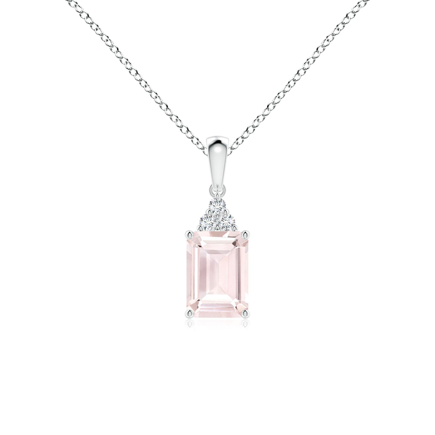 A - Morganite / 0.94 CT / 14 KT White Gold