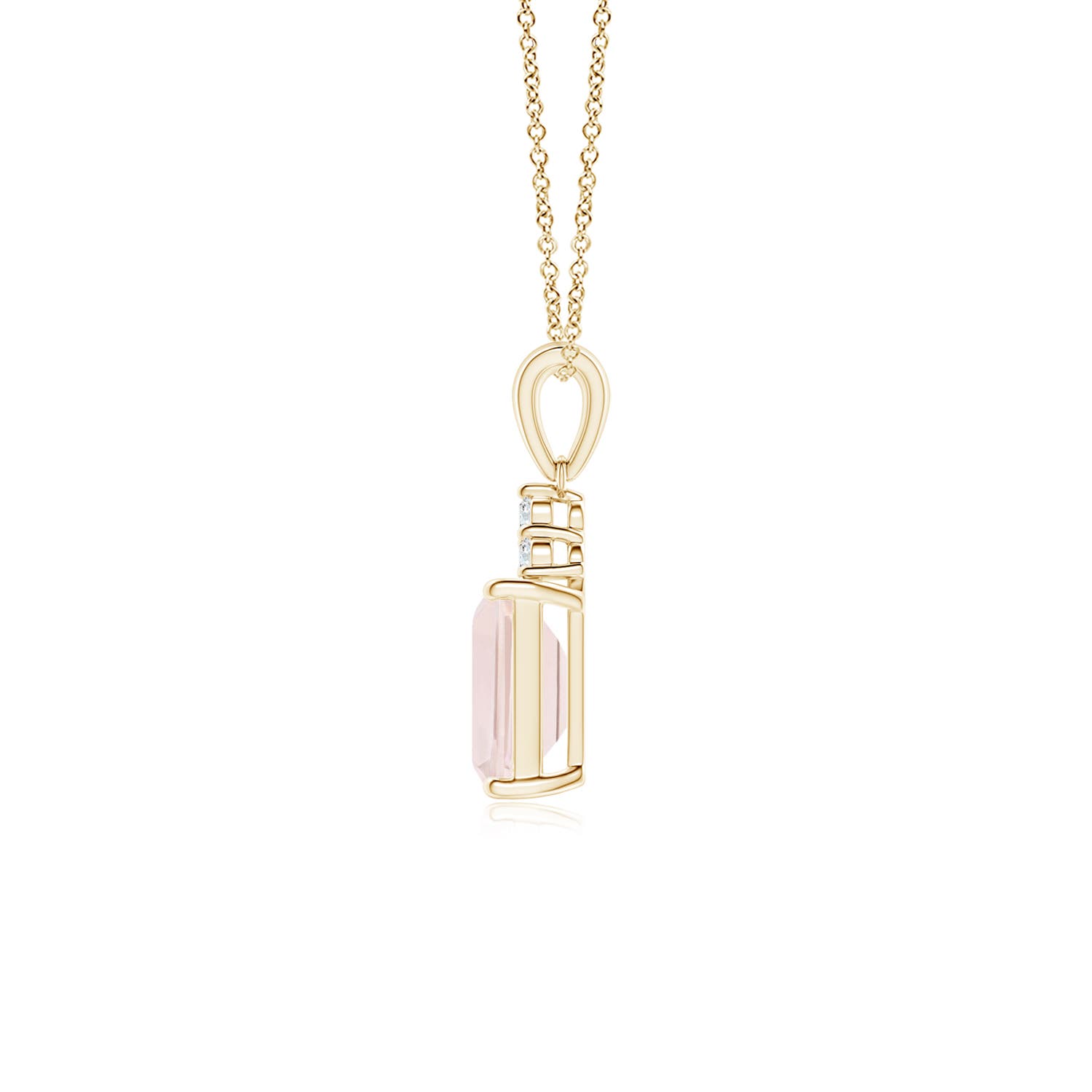 A - Morganite / 0.94 CT / 14 KT Yellow Gold