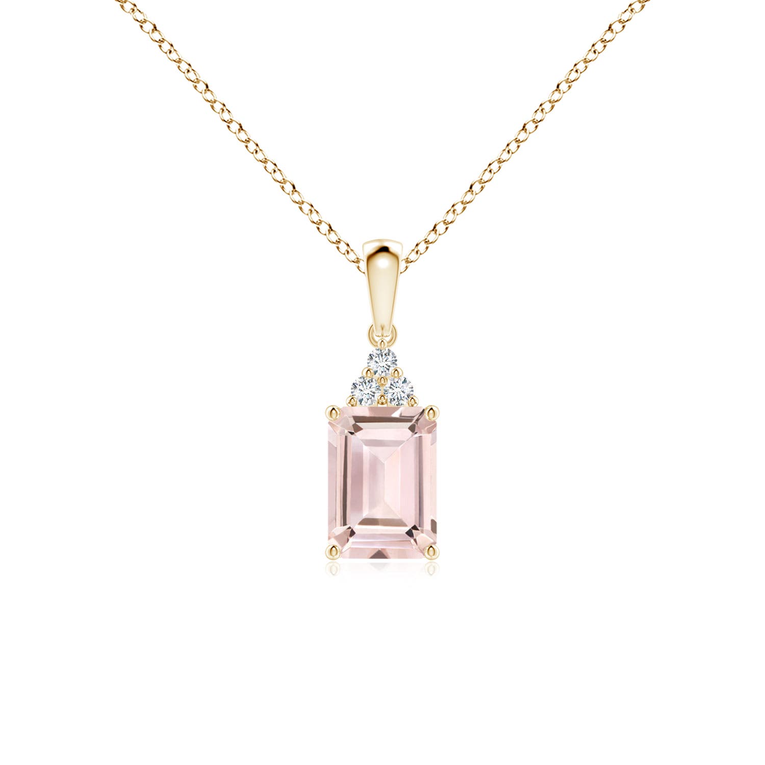 AA - Morganite / 0.94 CT / 14 KT Yellow Gold