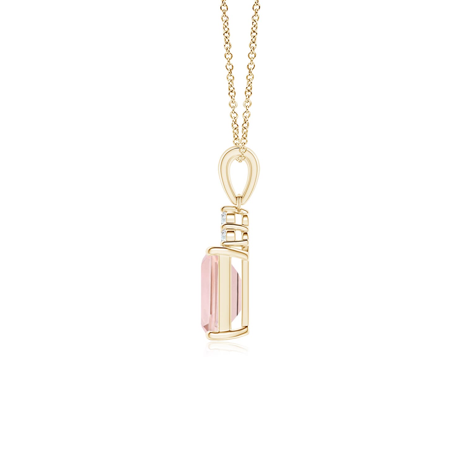 AA - Morganite / 0.94 CT / 14 KT Yellow Gold