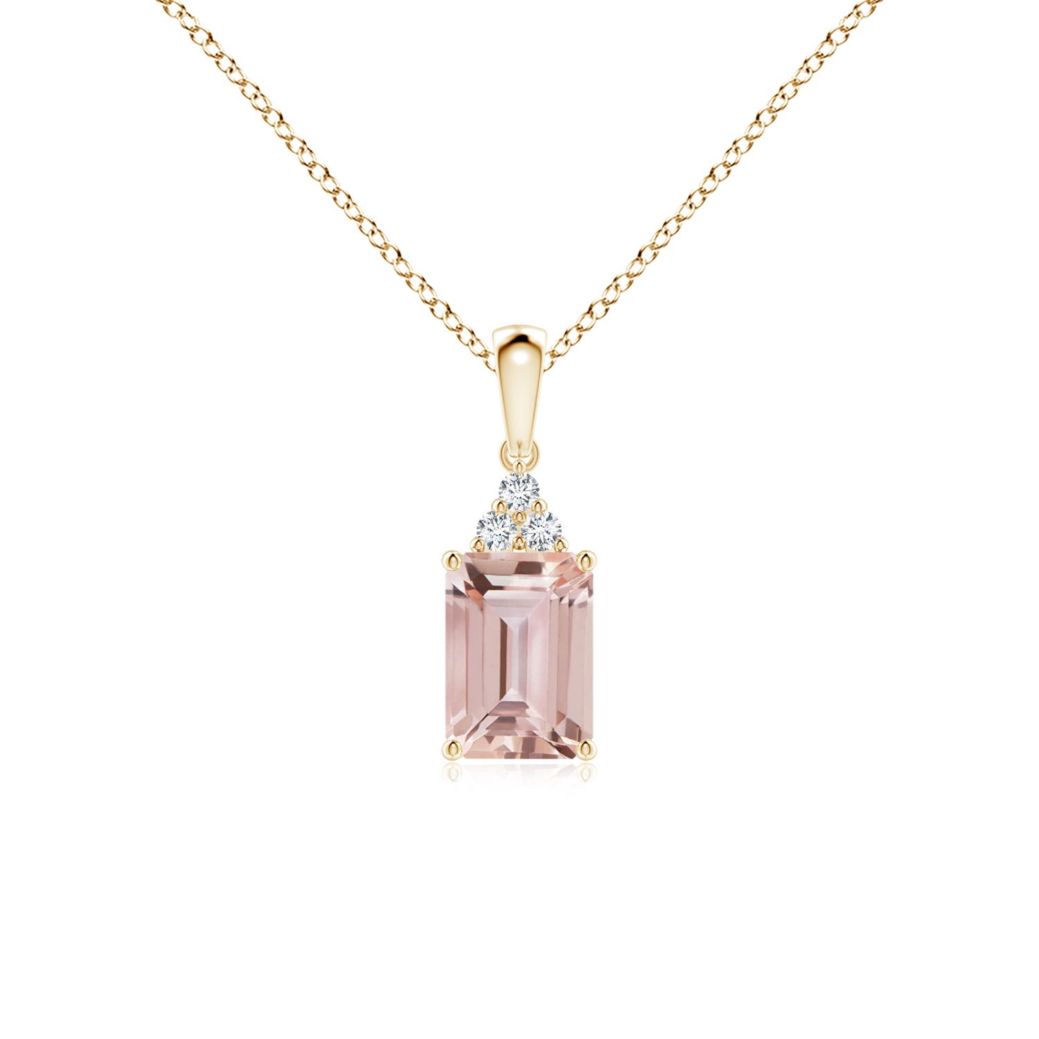 AAA - Morganite / 0.94 CT / 14 KT Yellow Gold