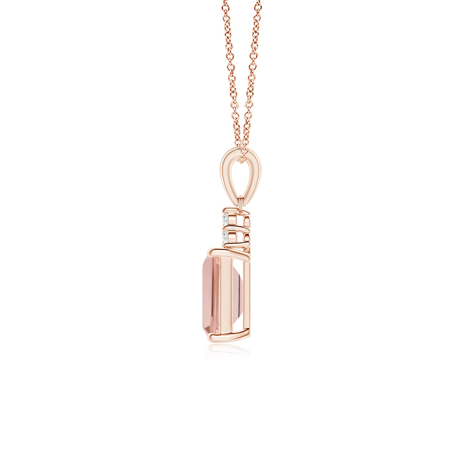 AAAA - Morganite / 0.94 CT / 14 KT Rose Gold