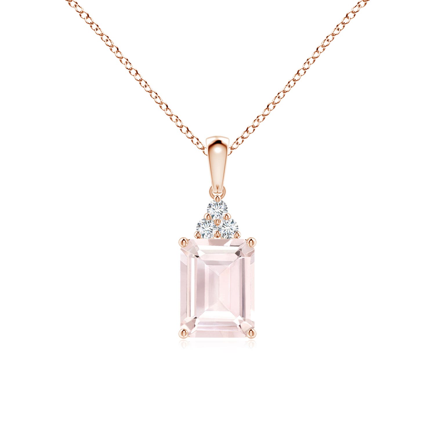 A - Morganite / 1.46 CT / 14 KT Rose Gold