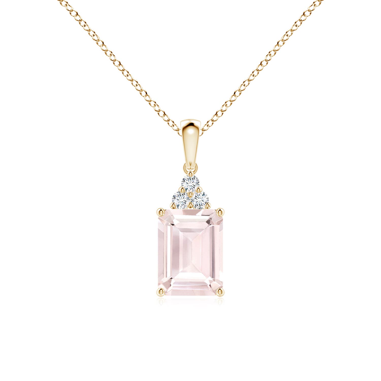 A - Morganite / 1.46 CT / 14 KT Yellow Gold