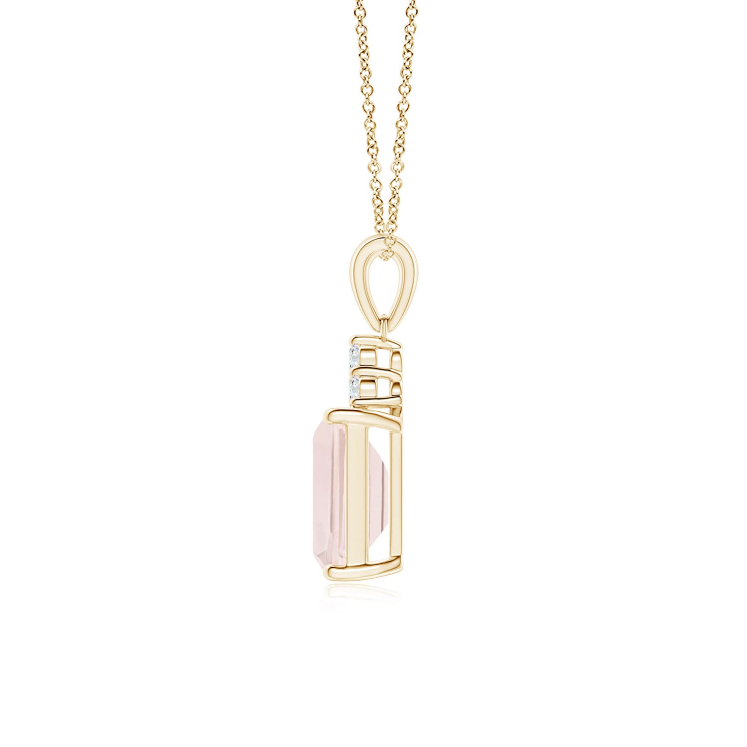 A - Morganite / 1.46 CT / 14 KT Yellow Gold