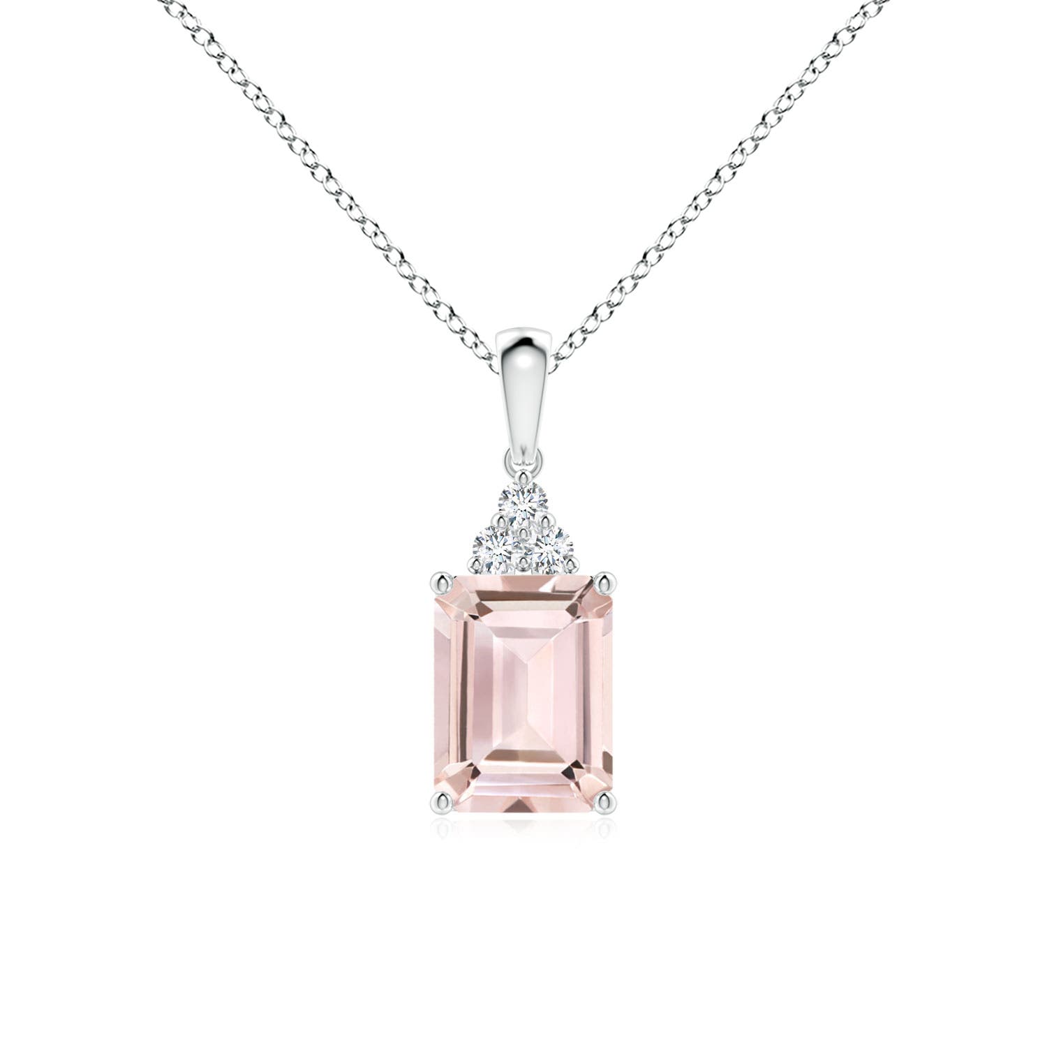 AA - Morganite / 1.46 CT / 14 KT White Gold