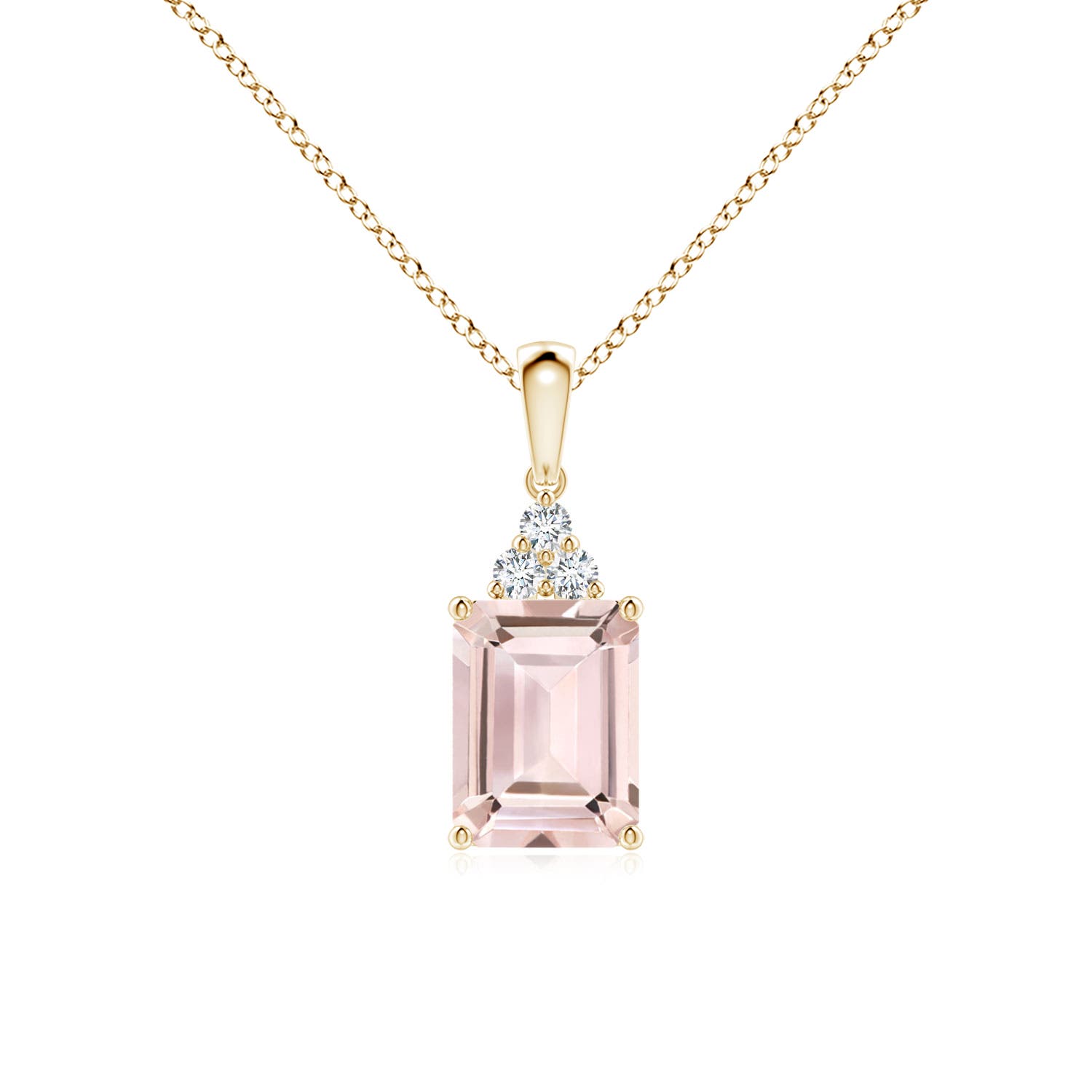 AA - Morganite / 1.46 CT / 14 KT Yellow Gold