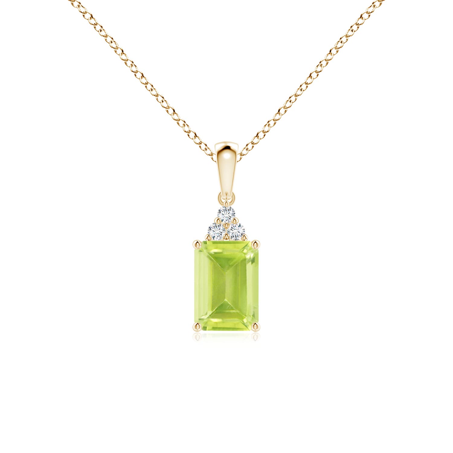 A - Peridot / 1.04 CT / 14 KT Yellow Gold