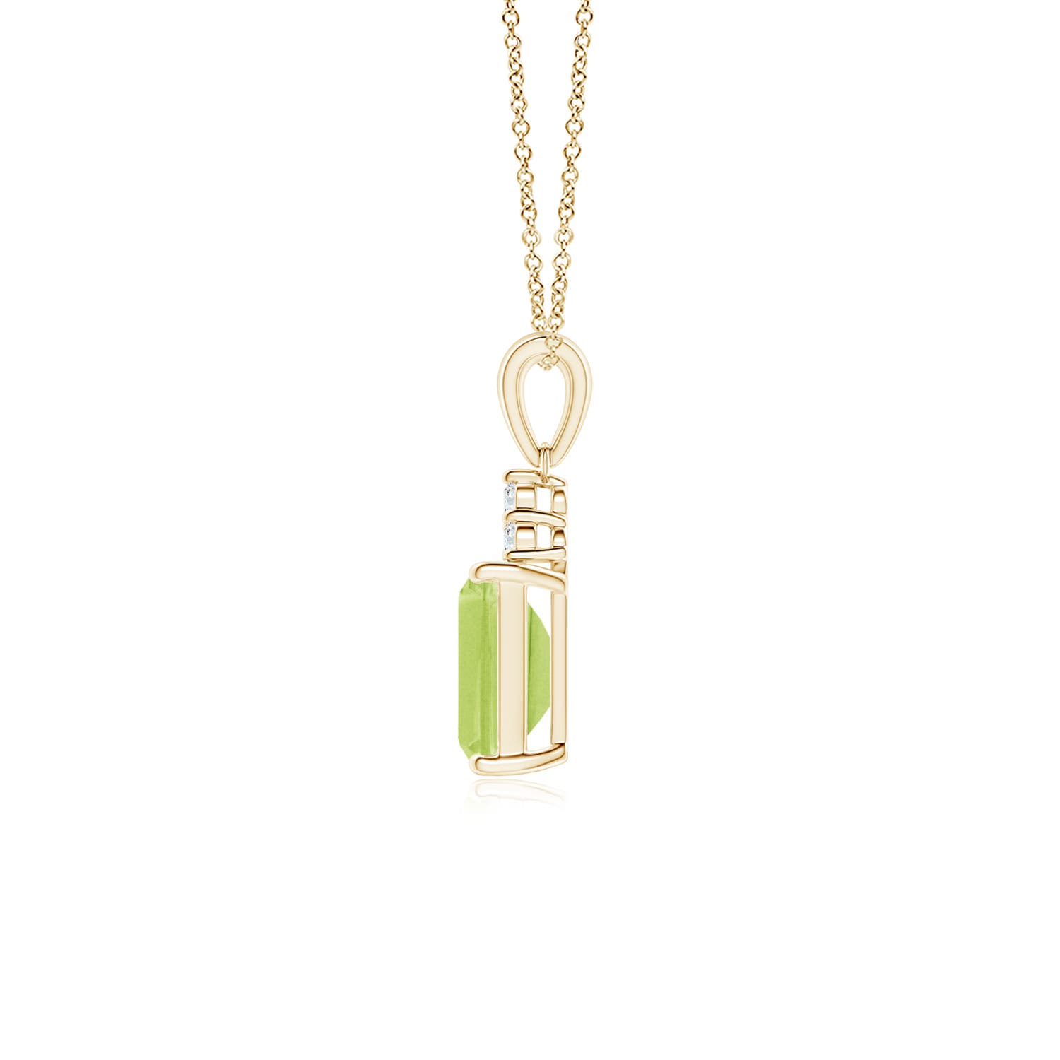 A - Peridot / 1.04 CT / 14 KT Yellow Gold