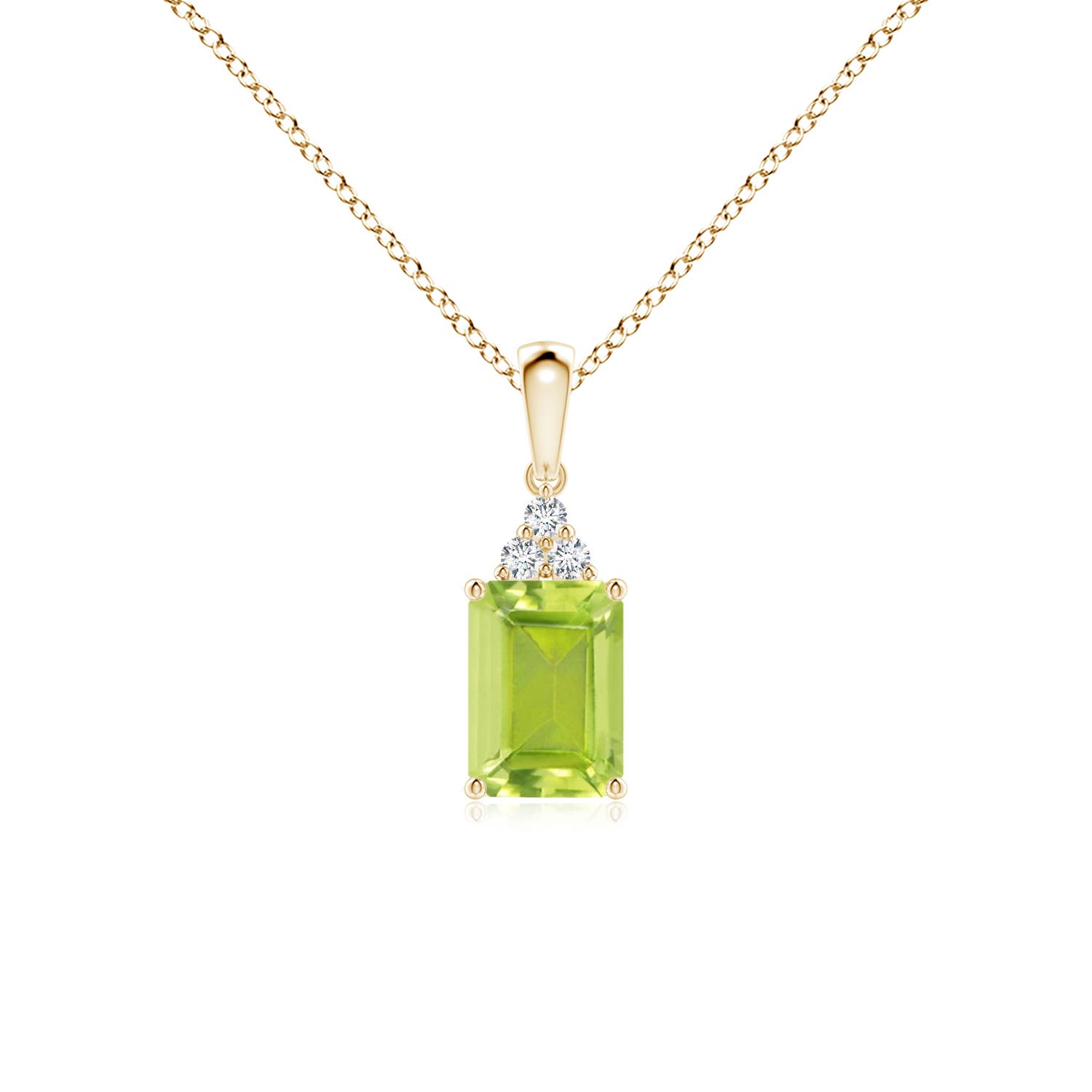 AA - Peridot / 1.04 CT / 14 KT Yellow Gold