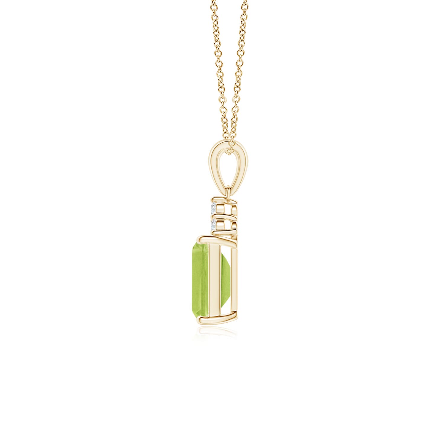 AA - Peridot / 1.04 CT / 14 KT Yellow Gold