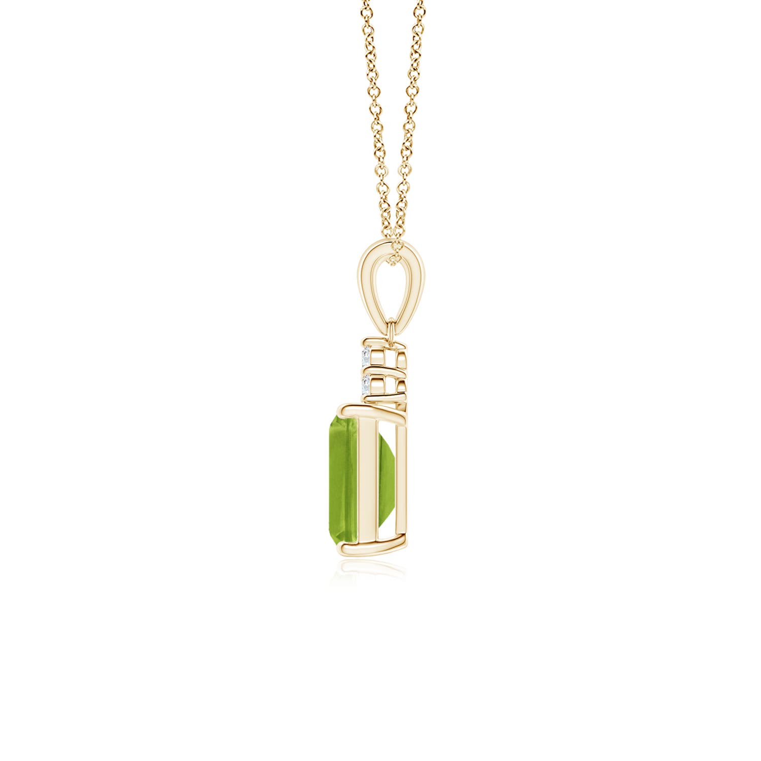 AAA - Peridot / 1.04 CT / 14 KT Yellow Gold