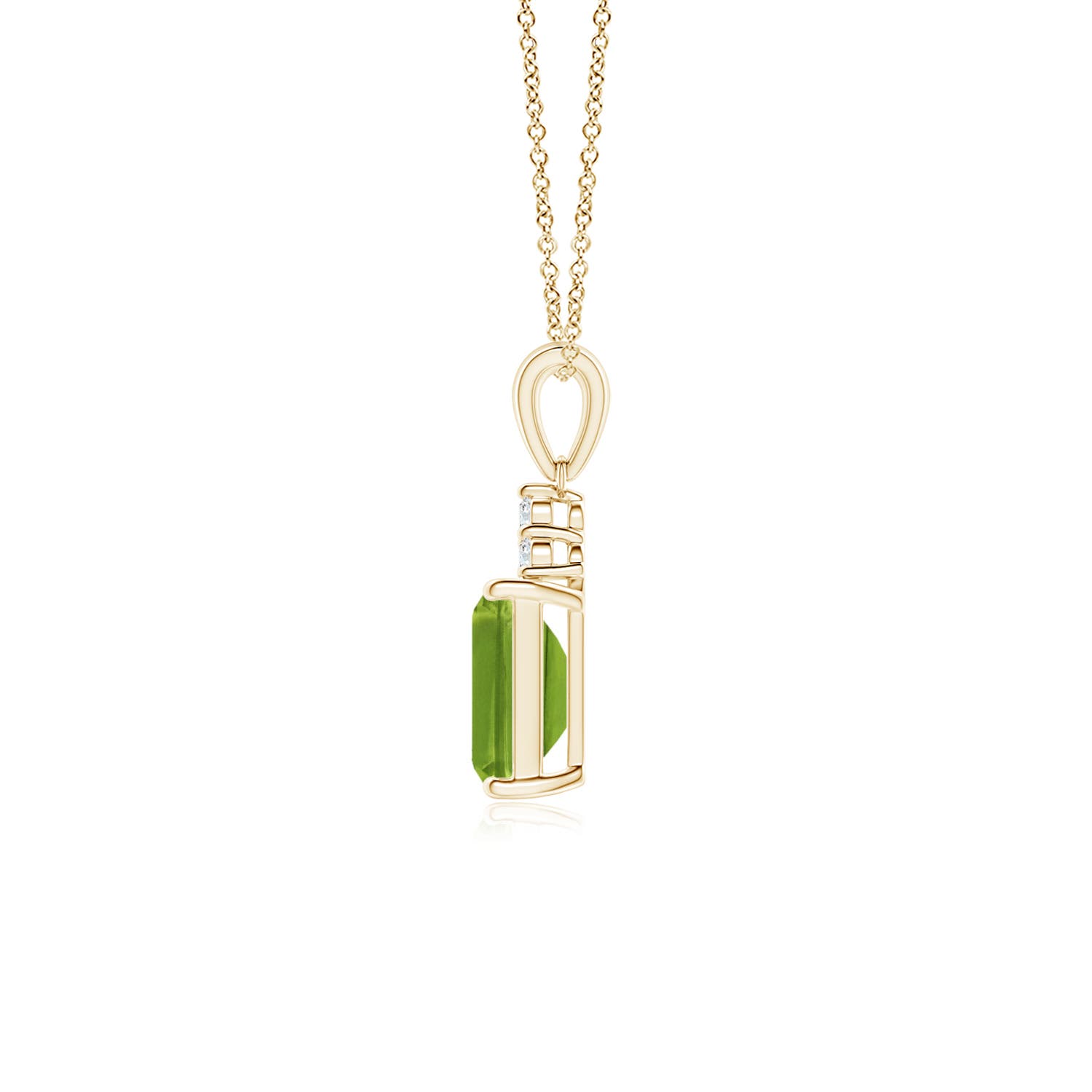 AAAA - Peridot / 1.04 CT / 14 KT Yellow Gold