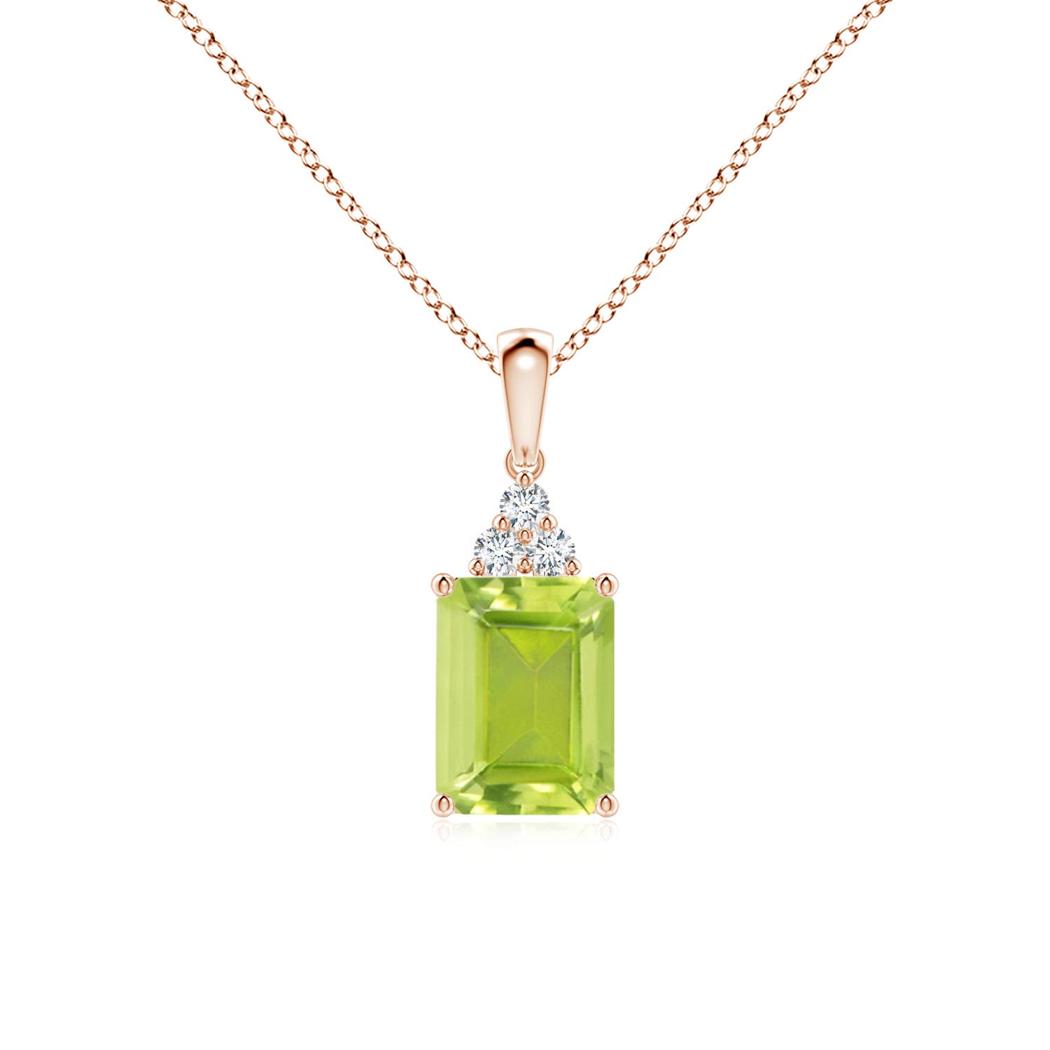 AA - Peridot / 1.66 CT / 14 KT Rose Gold