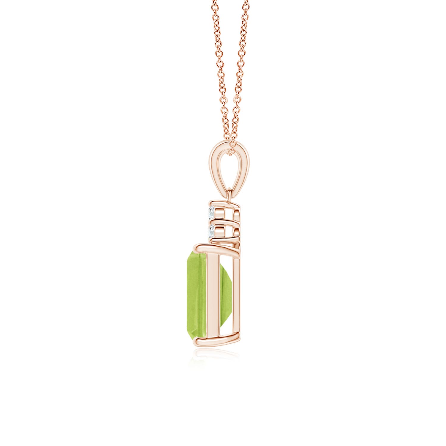 AA - Peridot / 1.66 CT / 14 KT Rose Gold