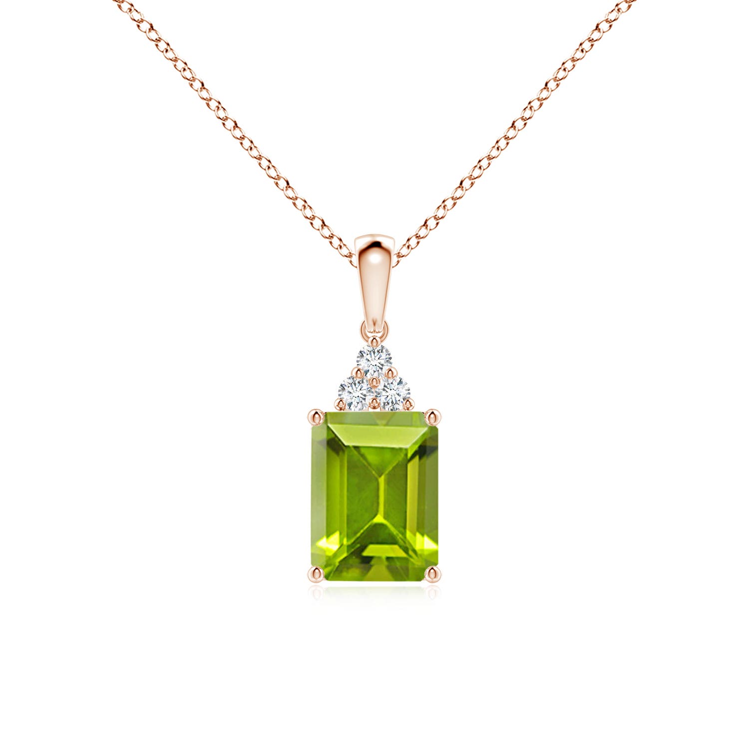 AAA - Peridot / 1.66 CT / 14 KT Rose Gold