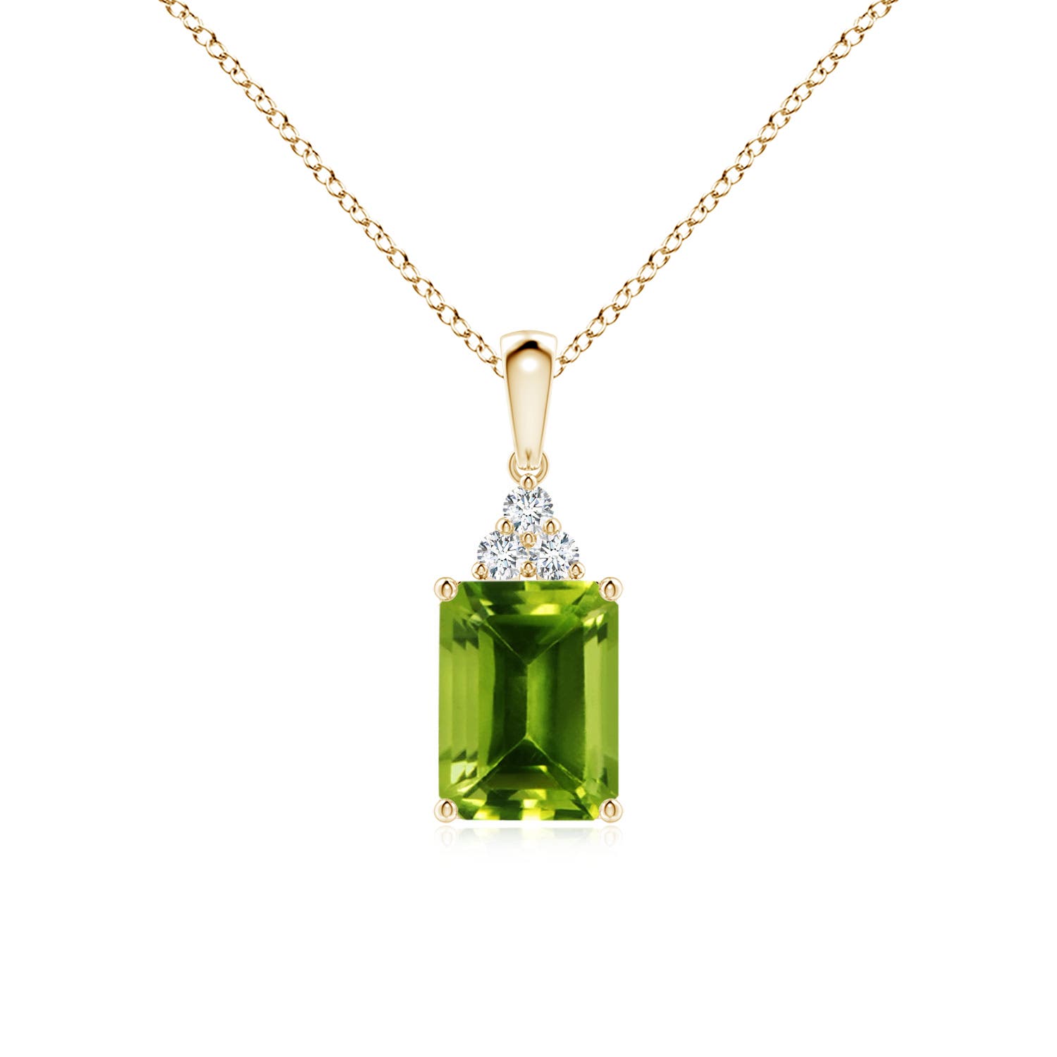 AAAA - Peridot / 1.66 CT / 14 KT Yellow Gold