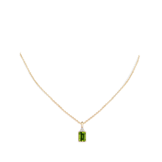 14K Yellow Gold 8x6mm Em. Cut Rectangular Peridot 18 14K Yellow Gold 8x6mm Em. Cut Rectangular Peridot 18