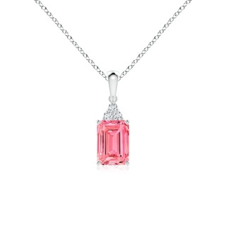 Emerald Cut Fancy Intense, VS2 Pink Diamond