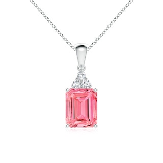 Emerald Cut Fancy Intense, VS2 Pink Diamond