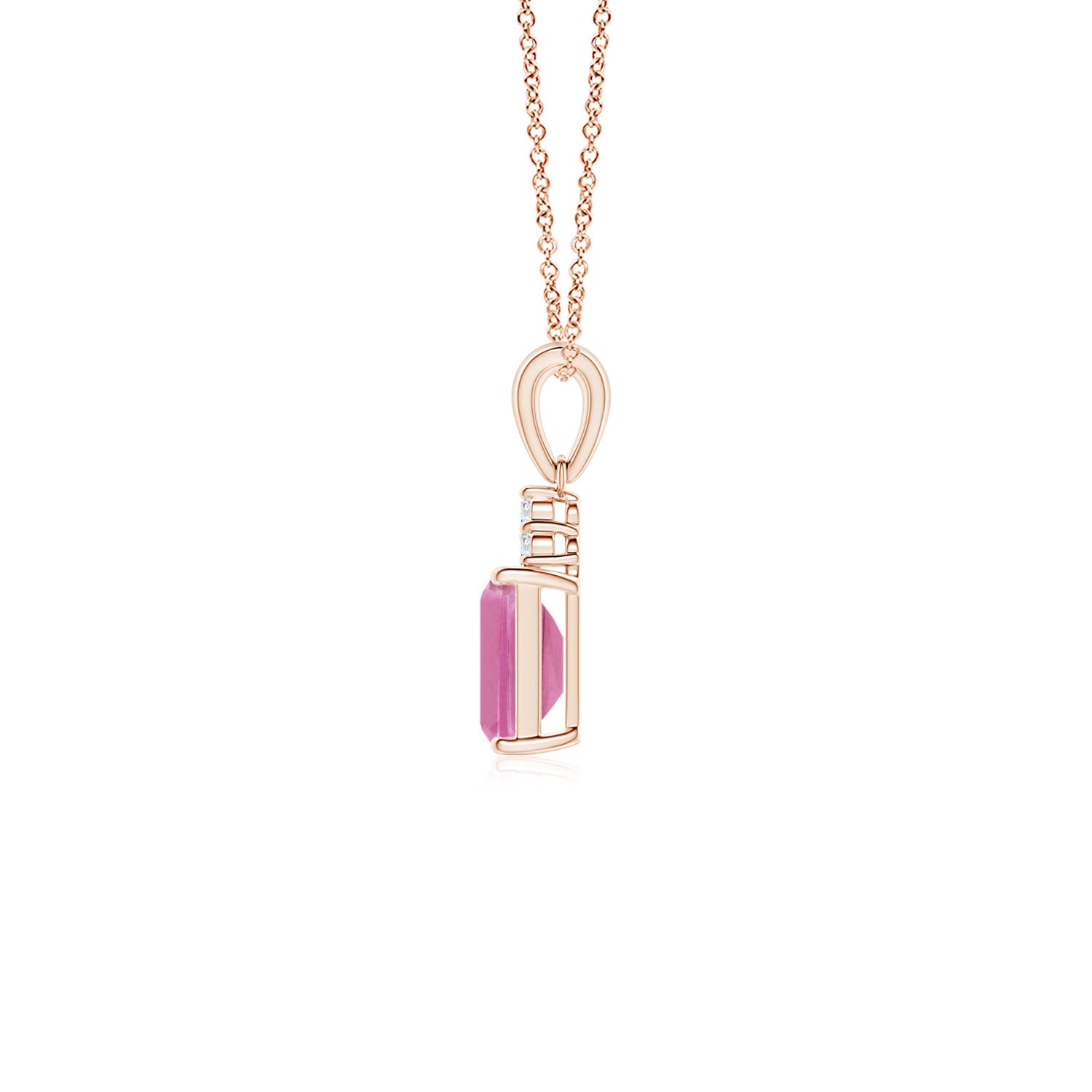 AA - Pink Sapphire / 0.67 CT / 14 KT Rose Gold