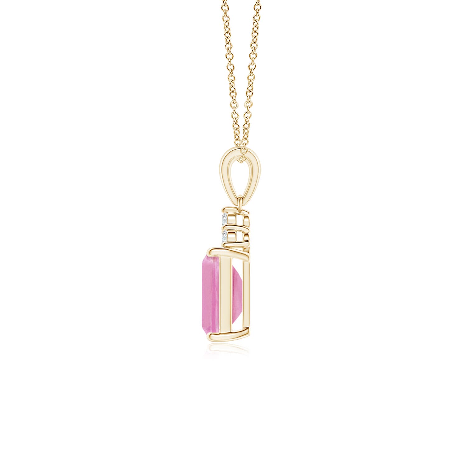 A - Pink Sapphire / 1.19 CT / 14 KT Yellow Gold