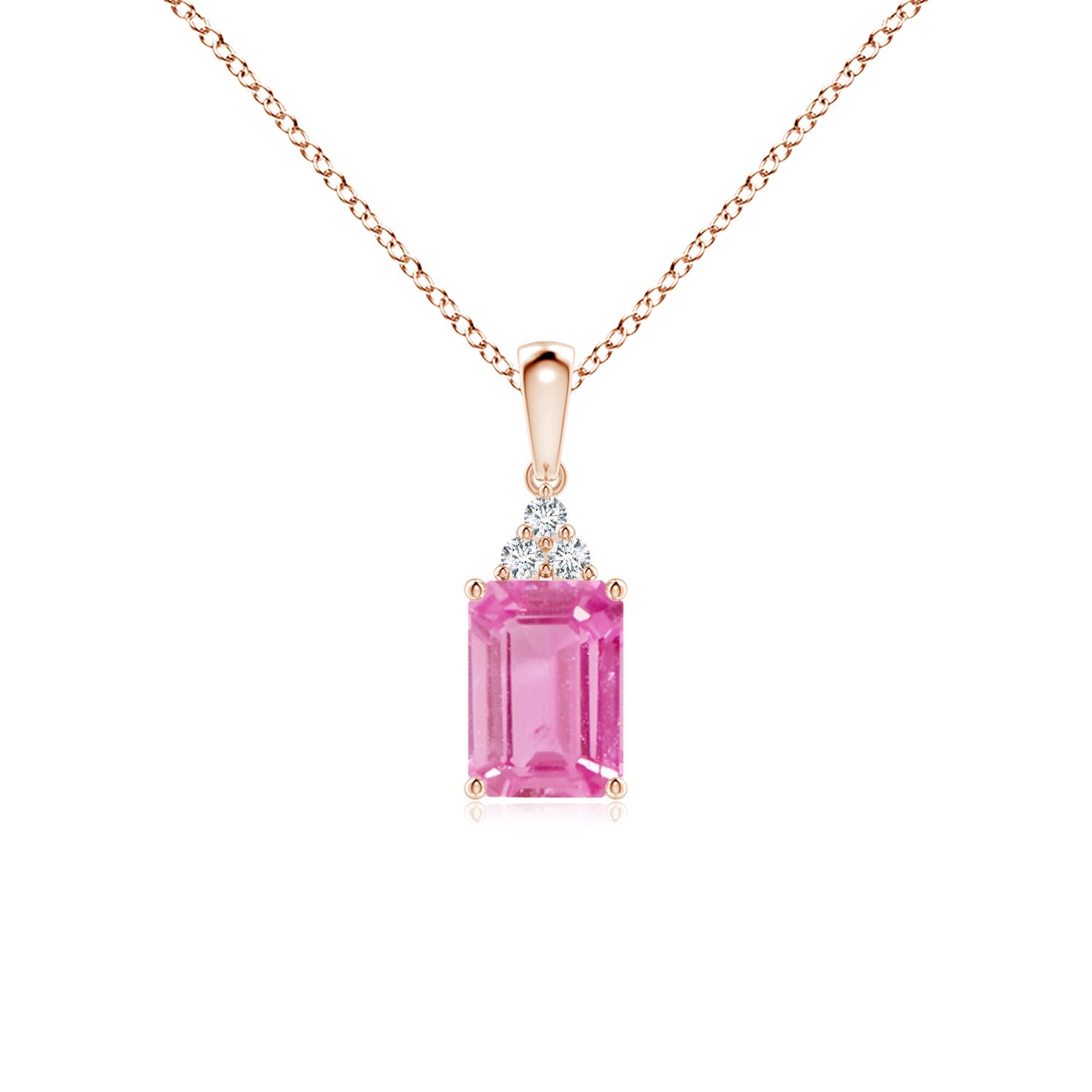 AA - Pink Sapphire / 1.19 CT / 14 KT Rose Gold