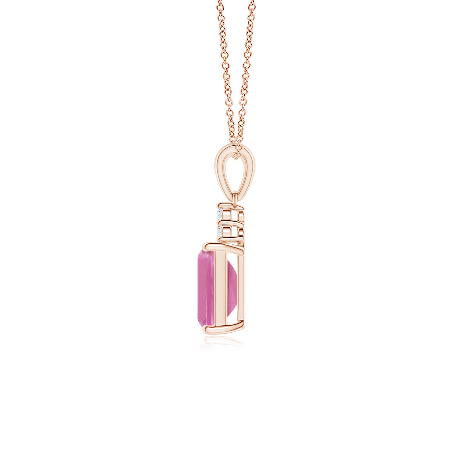 AA - Pink Sapphire / 1.19 CT / 14 KT Rose Gold