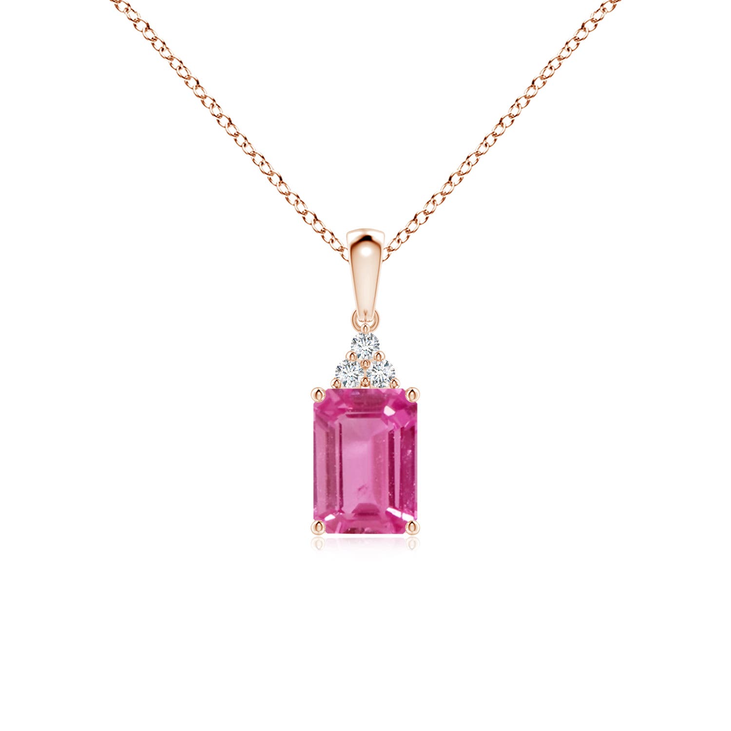 AAAA - Pink Sapphire / 1.19 CT / 14 KT Rose Gold