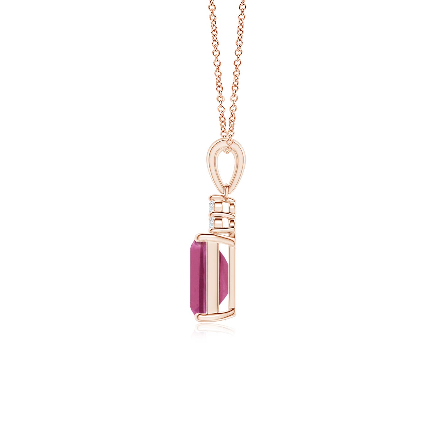 AAAA - Pink Sapphire / 1.19 CT / 14 KT Rose Gold