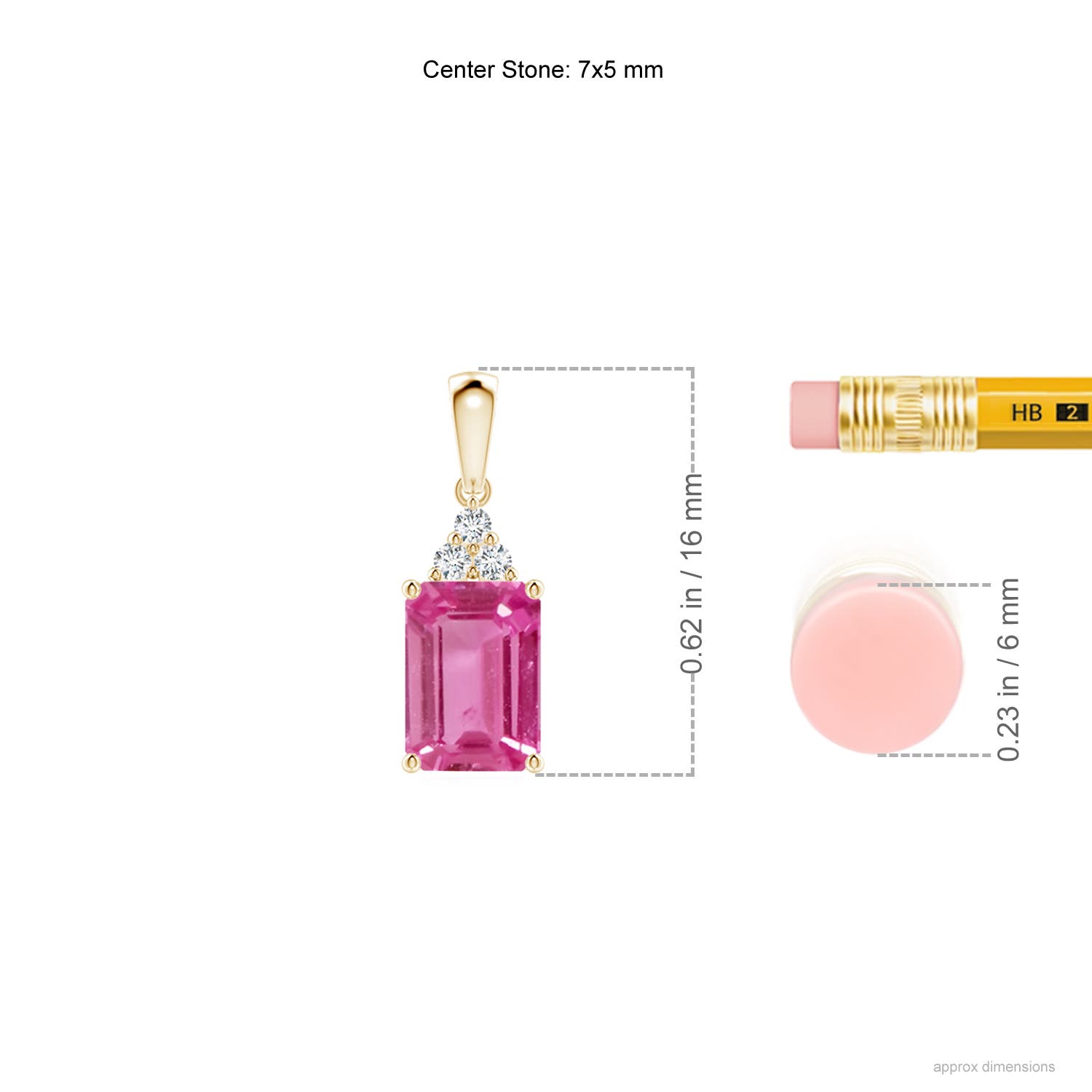 AAAA - Pink Sapphire / 1.19 CT / 14 KT Yellow Gold