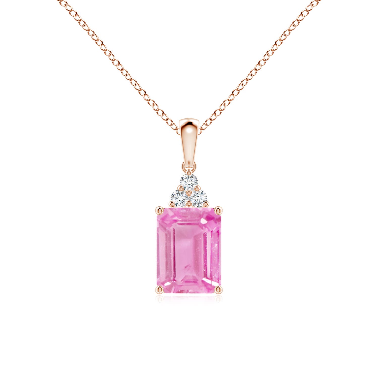 A - Pink Sapphire / 1.56 CT / 14 KT Rose Gold